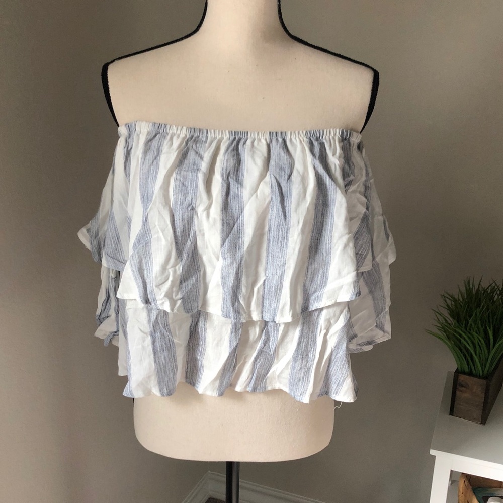 Buddylove top. Strapless or off the shoulder.